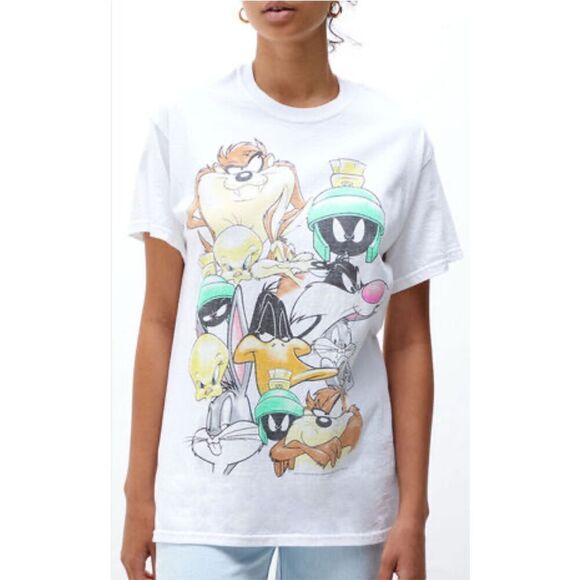 Junk food Looney Tunes Boyfriend Oversized Tee - Picture 1 of 6